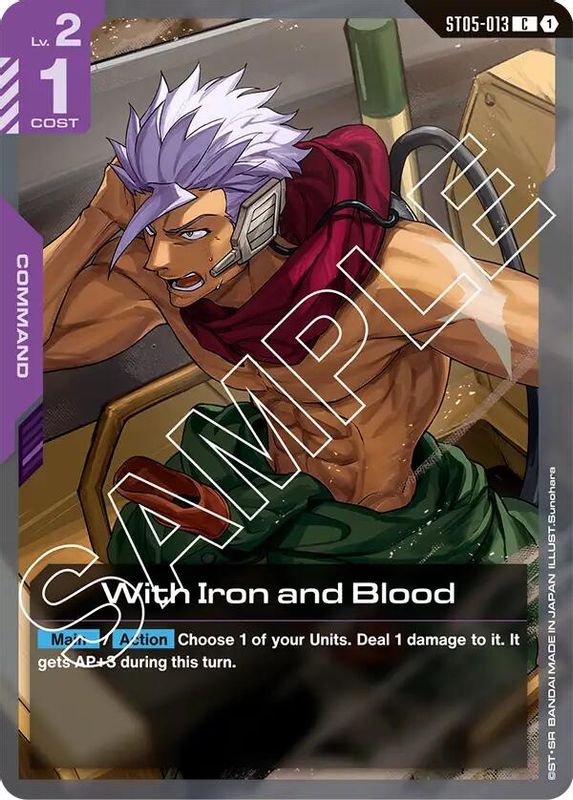 With Iron and Blood - ST05-013 - Common