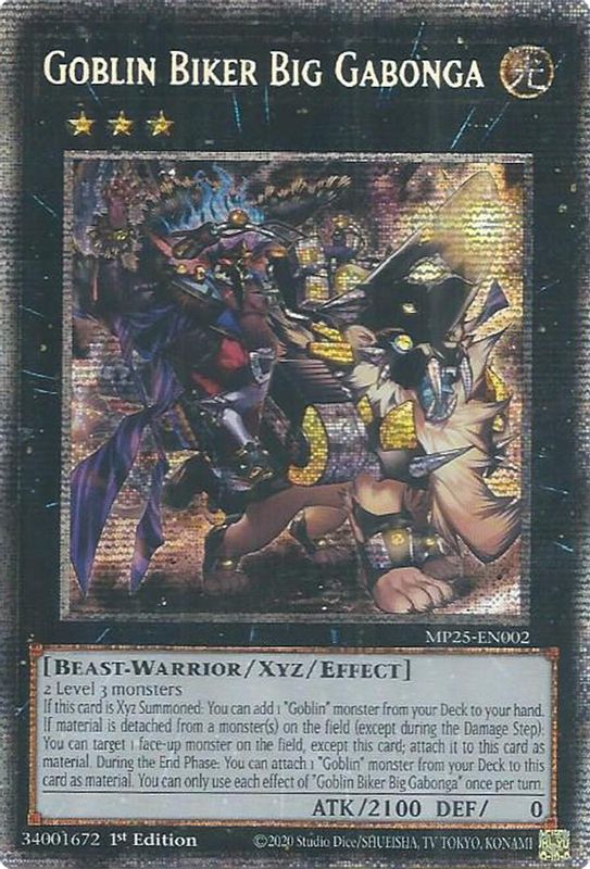 Goblin Biker Big Gabonga - MP25-EN002 - Starlight Rare - 1st Edition