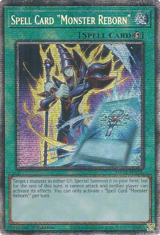 Spell Card "Monster Reborn" - MP25-EN006 - Starlight Rare - 1st Edition
