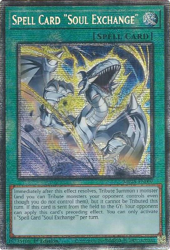 Spell Card "Soul Exchange" - MP25-EN007 - Starlight Rare - 1st Edition