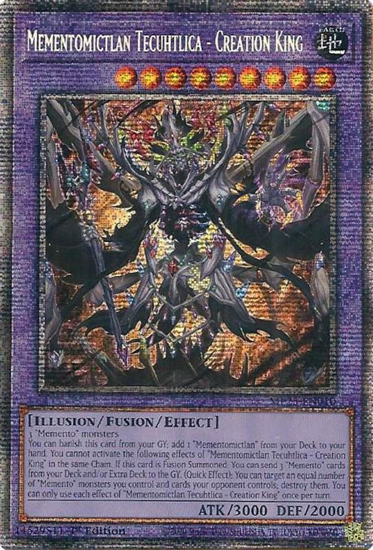 Mementomictlan Tecuhtlica - Creation King - MP25-EN010 - Starlight Rare - 1st Edition