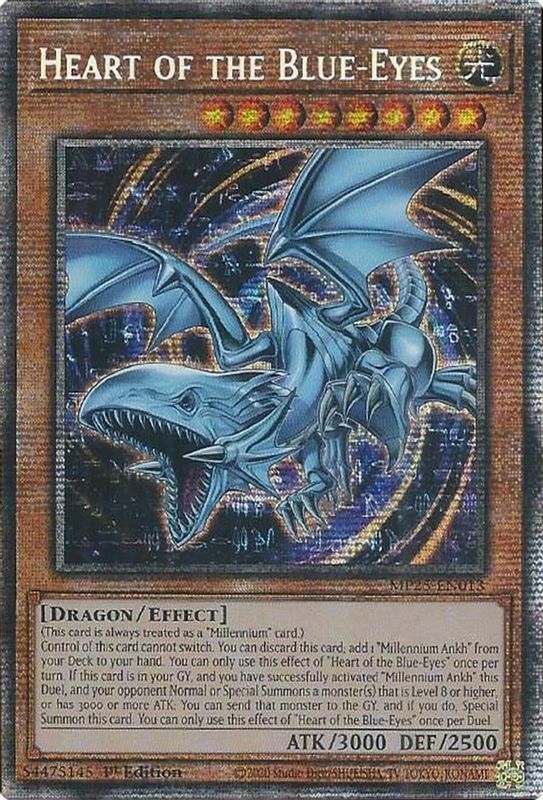 Heart of the Blue-Eyes - MP25-EN013 - Starlight Rare - 1st Edition