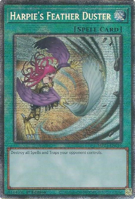 Harpie's Feather Duster - MP25-EN016 - Starlight Rare - 1st Edition