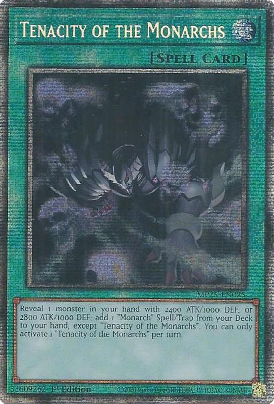 Tenacity of the Monarchs - MP25-EN025 - Starlight Rare - 1st Edition