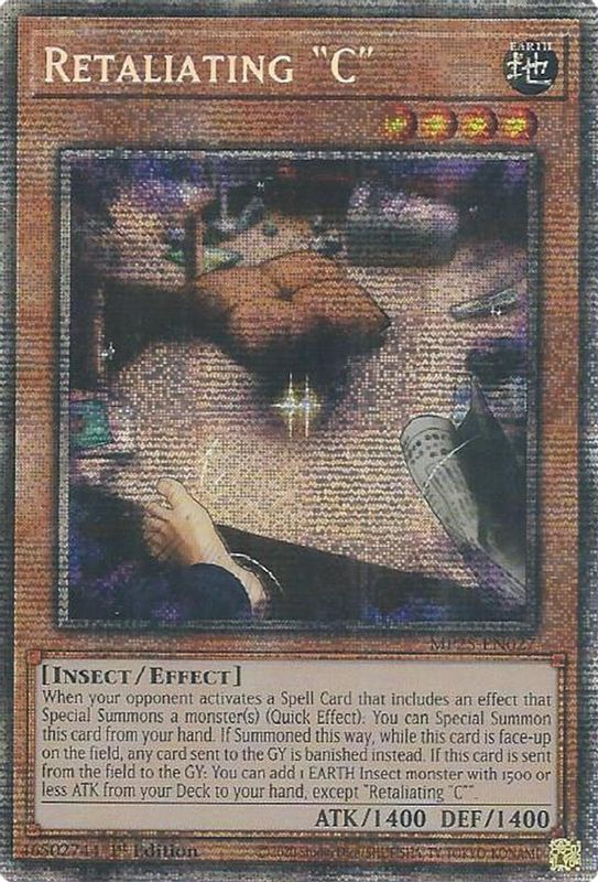 Retaliating "C" - MP25-EN027 - Starlight Rare - 1st Edition