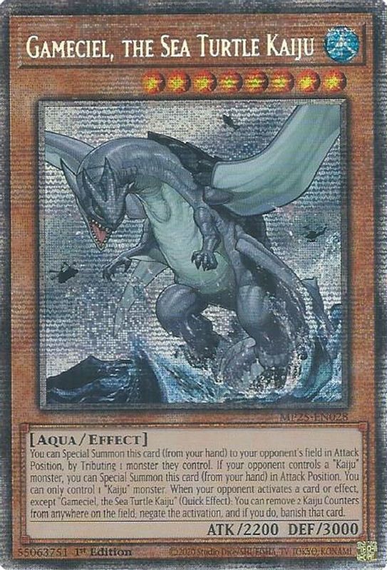 Gameciel, the Sea Turtle Kaiju - MP25-EN028 - Starlight Rare - 1st Edition