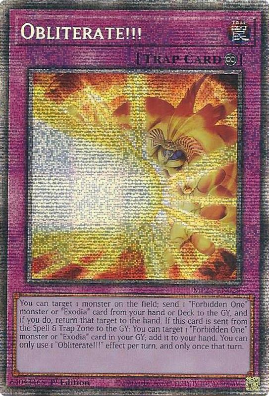 Obliterate!!! - MP25-EN029 - Starlight Rare - 1st Edition