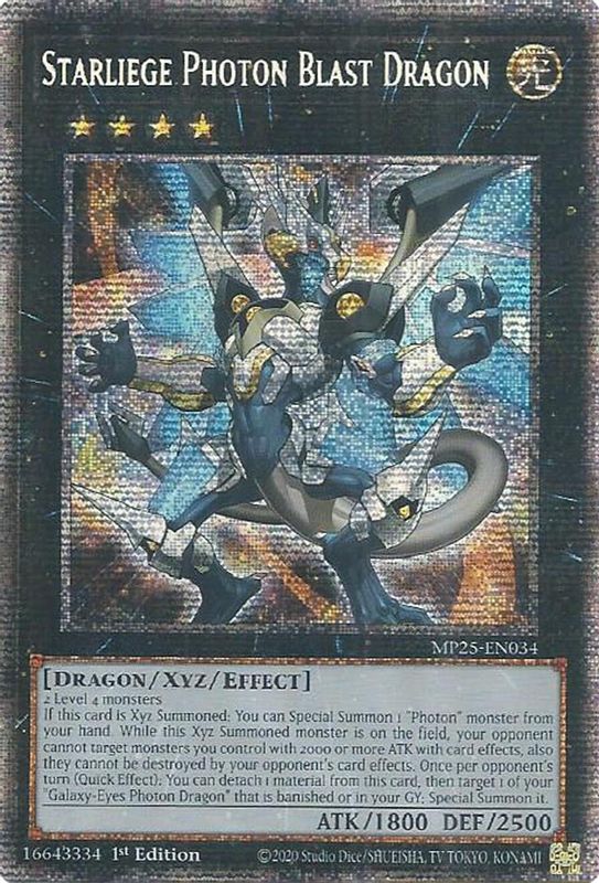 Starliege Photon Blast Dragon - MP25-EN034 - Starlight Rare - 1st Edition