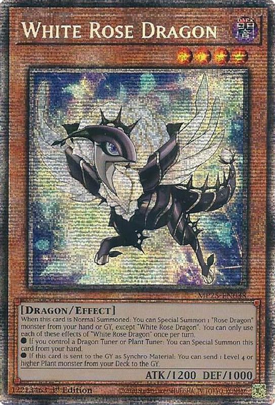 White Rose Dragon - MP25-EN038 - Starlight Rare - 1st Edition
