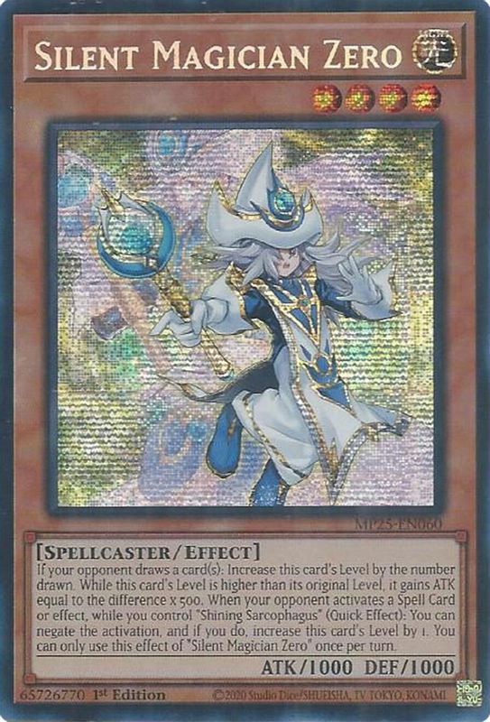 Silent Magician Zero - MP25-EN060 - Prismatic Secret Rare - 1st Edition