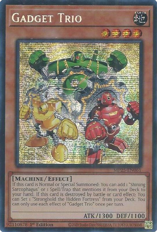 Gadget Trio - MP25-EN061 - Prismatic Secret Rare - 1st Edition