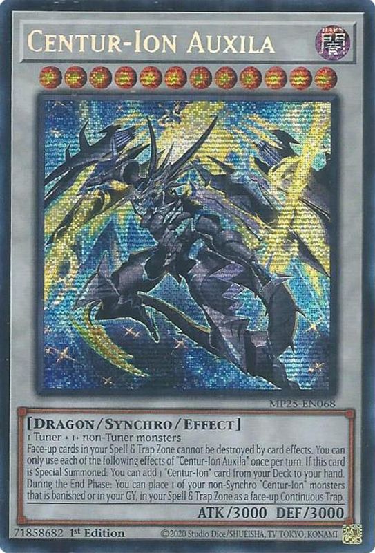 Centur-Ion Auxila - MP25-EN068 - Prismatic Secret Rare - 1st Edition