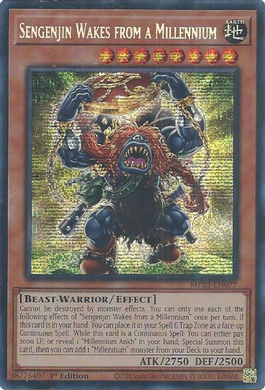 Sengenjin Wakes from a Millennium - MP25-EN077 - Prismatic Secret Rare - 1st Edition