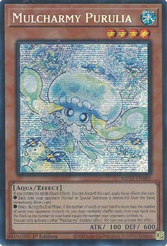 Mulcharmy Purulia - MP25-EN085 - Prismatic Secret Rare - 1st Edition