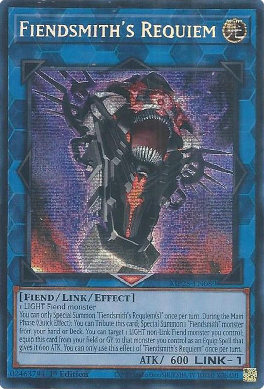 Fiendsmith's Requiem - MP25-EN089 - Prismatic Secret Rare - 1st Edition