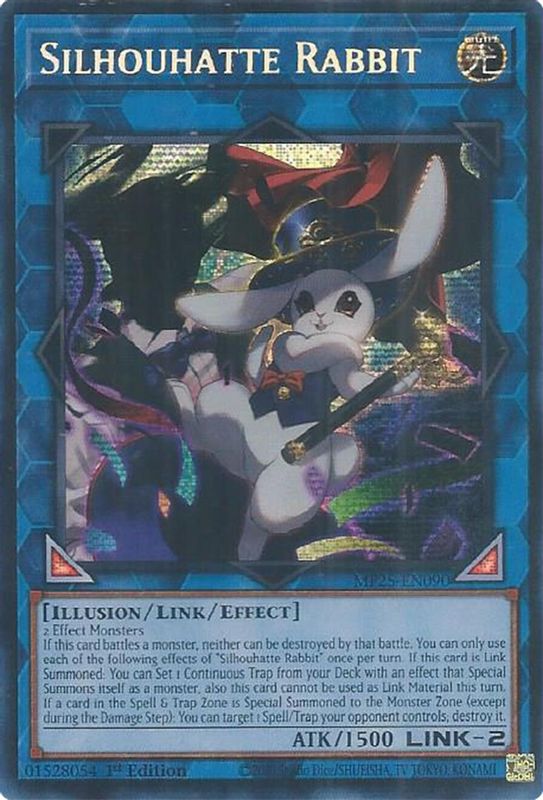 Silhouhatte Rabbit - MP25-EN090 - Prismatic Secret Rare - 1st Edition