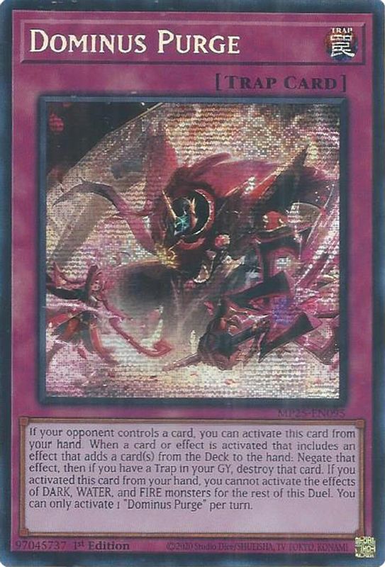 Dominus Purge - MP25-EN095 - Prismatic Secret Rare - 1st Edition