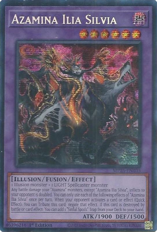 Azamina Ilia Silvia - MP25-EN103 - Prismatic Secret Rare - 1st Edition