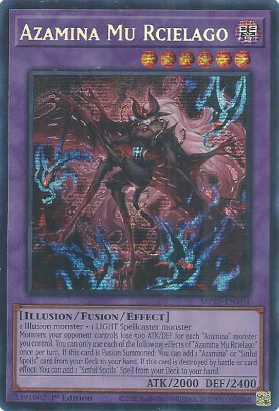 Azamina Mu Rcielago - MP25-EN104 - Prismatic Secret Rare - 1st Edition