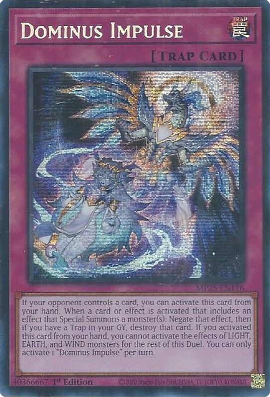 Dominus Impulse - MP25-EN116 - Prismatic Secret Rare - 1st Edition