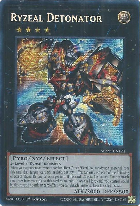 Ryzeal Detonator - MP25-EN121 - Prismatic Secret Rare - 1st Edition