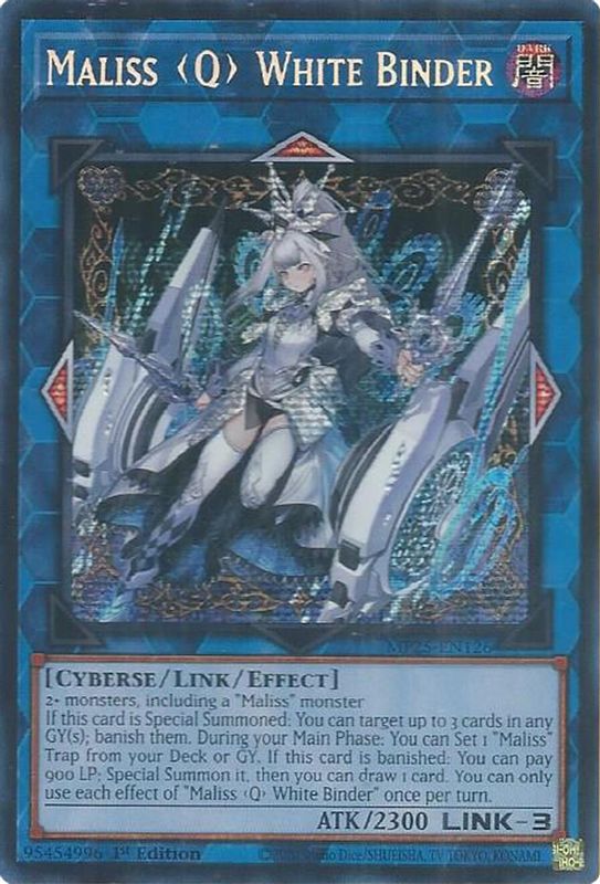 Maliss Q White Binder - MP25-EN126 - Prismatic Secret Rare - 1st Edition