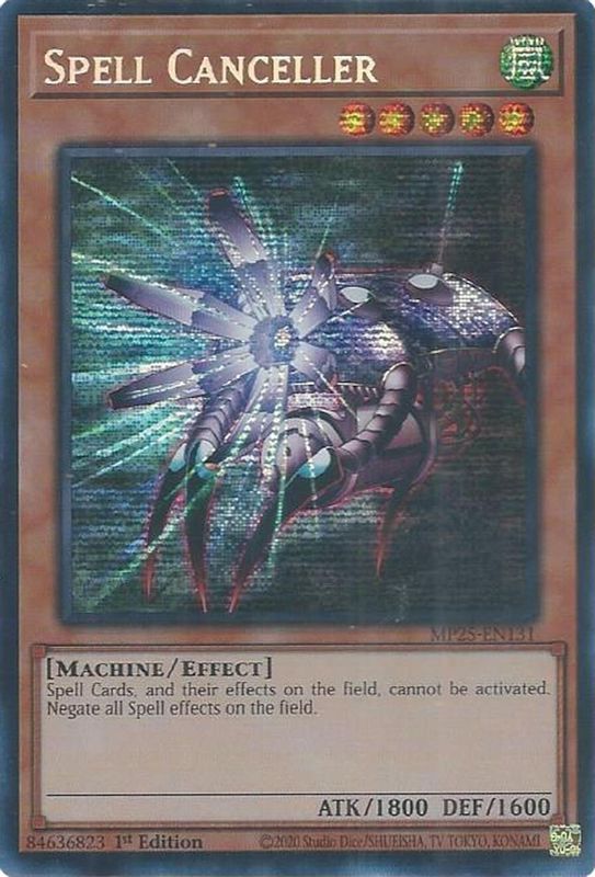 Spell Canceller - MP25-EN131 - Prismatic Secret Rare - 1st Edition
