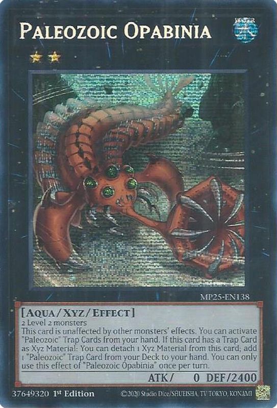 Paleozoic Opabinia - MP25-EN138 - Prismatic Secret Rare - 1st Edition