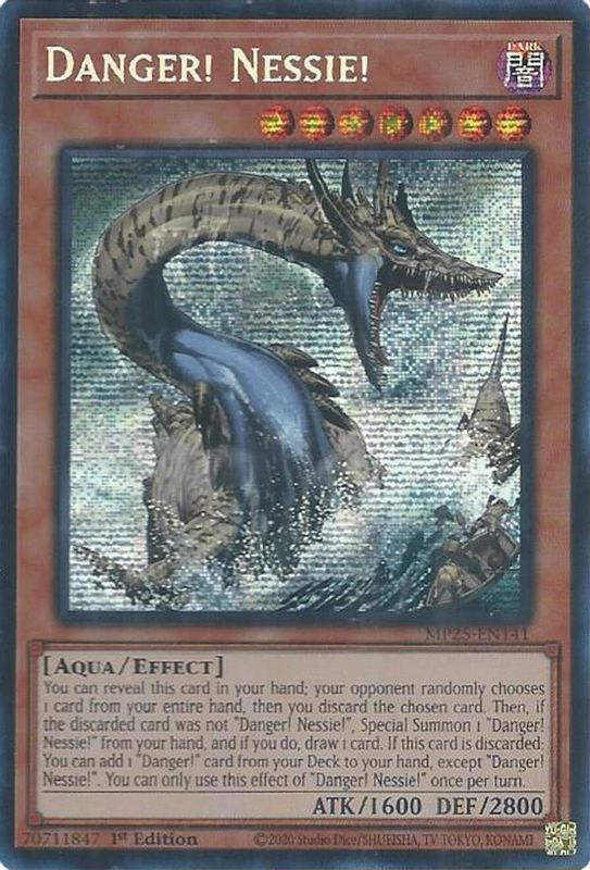 Danger! Nessie! - MP25-EN141 - Prismatic Secret Rare - 1st Edition