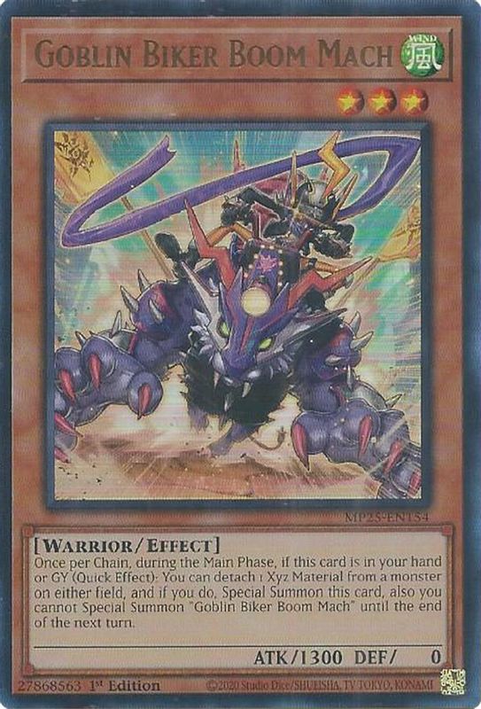 Goblin Biker Boom Mach - MP25-EN154 - Ultra Rare - 1st Edition