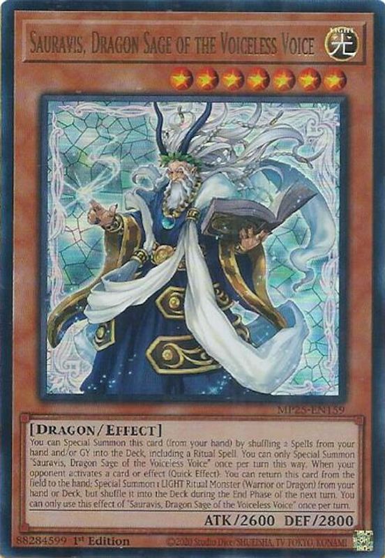 Sauravis, Dragon Sage of the Voiceless Voice - MP25-EN159 - Ultra Rare - 1st Edition