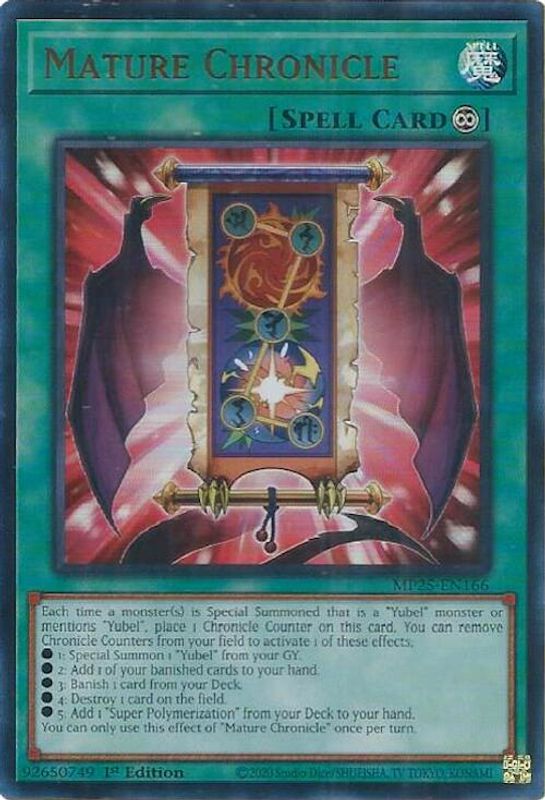 Mature Chronicle - MP25-EN166 - Ultra Rare - 1st Edition