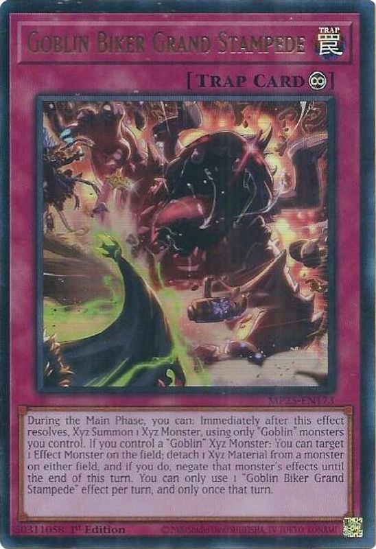 Goblin Biker Grand Stampede - MP25-EN173 - Ultra Rare - 1st Edition