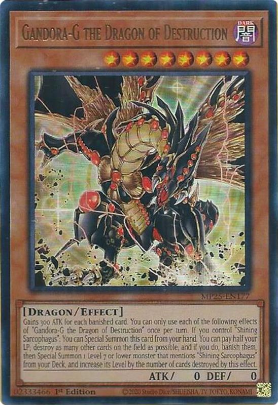 Gandora-G the Dragon of Destruction - MP25-EN177 - Ultra Rare - 1st Edition
