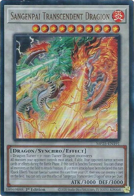 Sangenpai Transcendent Dragion - MP25-EN191 - Ultra Rare - 1st Edition