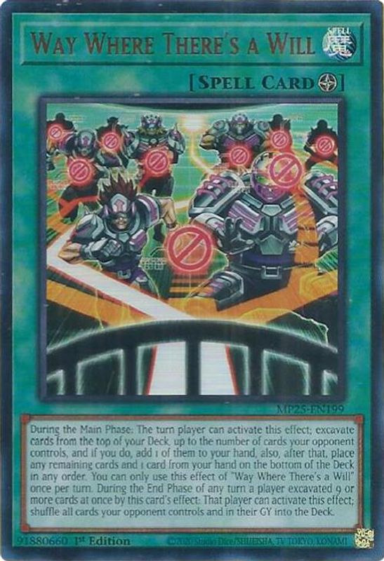 Way Where There's a Will - MP25-EN199 - Ultra Rare - 1st Edition