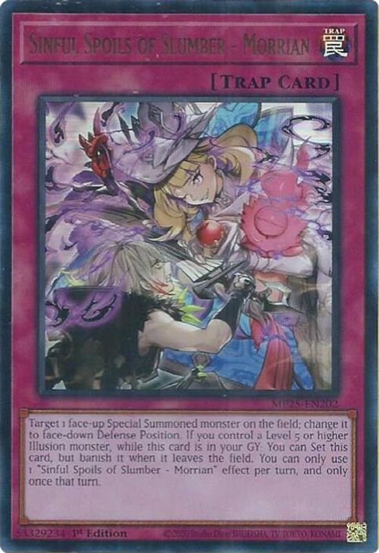 Sinful Spoils of Slumber - Morrian - MP25-EN202 - Ultra Rare - 1st Edition