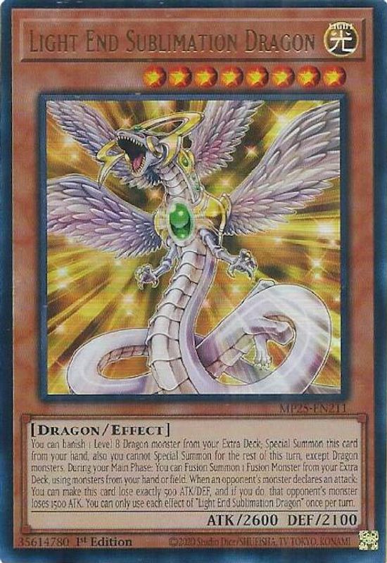 Light End Sublimation Dragon - MP25-EN211 - Ultra Rare - 1st Edition