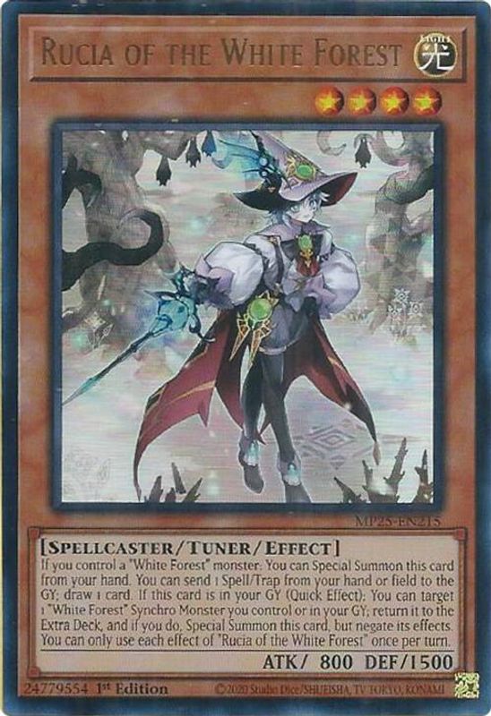 Rucia of the White Forest - MP25-EN215 - Ultra Rare - 1st Edition