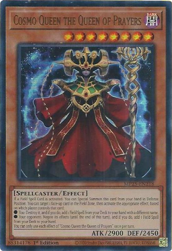 Cosmo Queen the Queen of Prayers - MP25-EN218 - Ultra Rare - 1st Edition