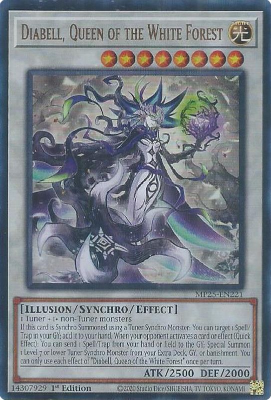 Diabell, Queen of the White Forest - MP25-EN221 - Ultra Rare - 1st Edition