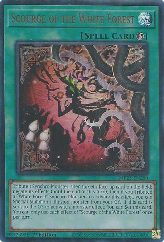 Scourge of the White Forest - MP25-EN250 - Ultra Rare - 1st Edition