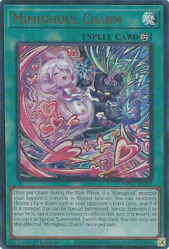 Mimighoul Charm - MP25-EN260 - Ultra Rare - 1st Edition