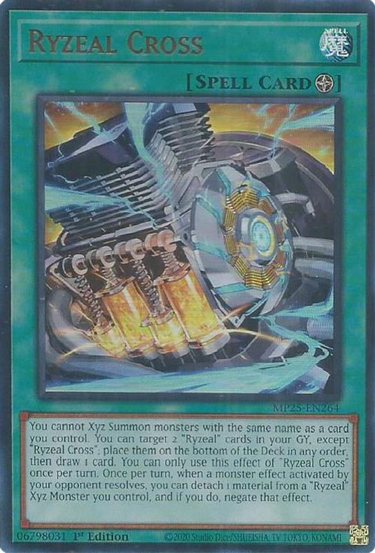 Ryzeal Cross - MP25-EN264 - Ultra Rare - 1st Edition