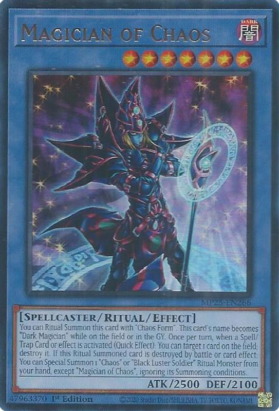 Magician of Chaos - MP25-EN266 - Ultra Rare - 1st Edition