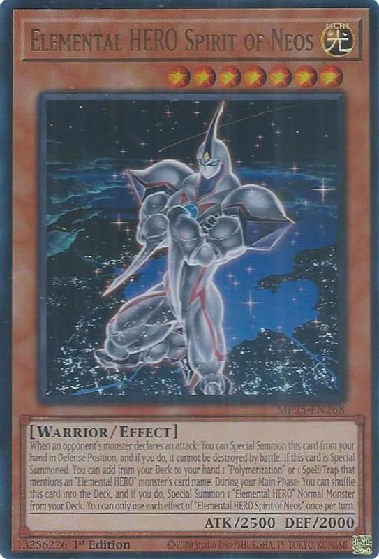 Elemental HERO Spirit of Neos - MP25-EN268 - Ultra Rare - 1st Edition