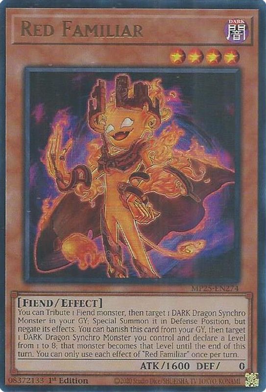 Red Familiar - MP25-EN274 - Ultra Rare - 1st Edition