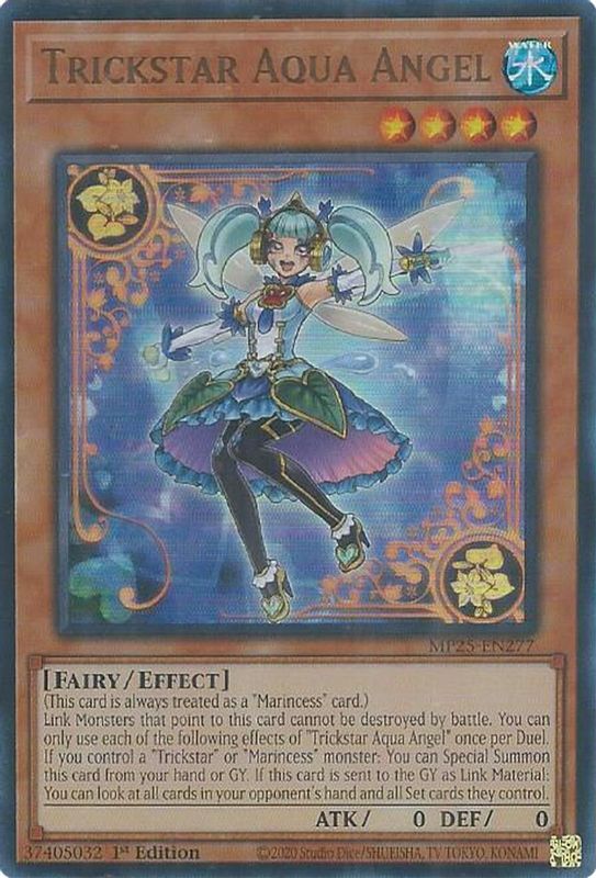 Trickstar Aqua Angel - MP25-EN277 - Ultra Rare - 1st Edition