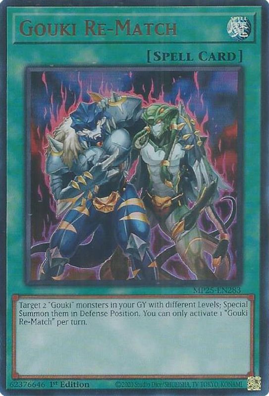 Gouki Re-Match - MP25-EN283 - Ultra Rare - 1st Edition