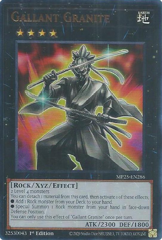 Gallant Granite - MP25-EN286 - Ultra Rare - 1st Edition
